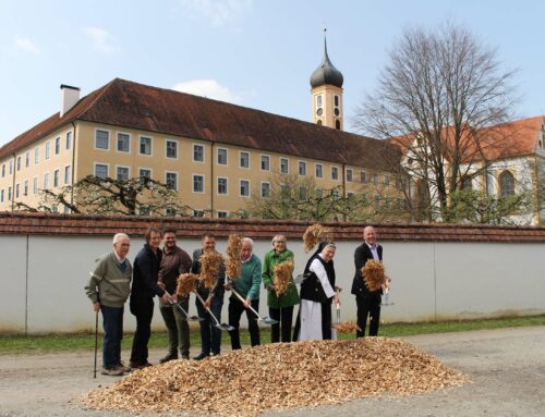 Spatenstich für neue Heizanlage beim Museum Oberschönenfeld